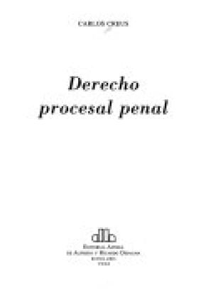 Derecho procesal penal
