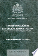 Transformación de la función administrativa