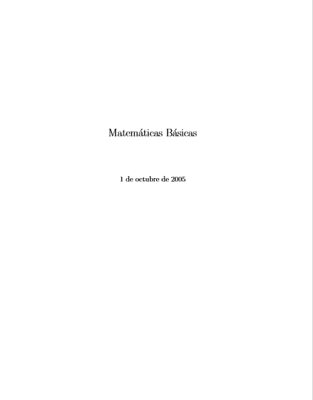 Matemáticas Básicas