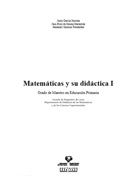 Matemáticas y su didáctica I