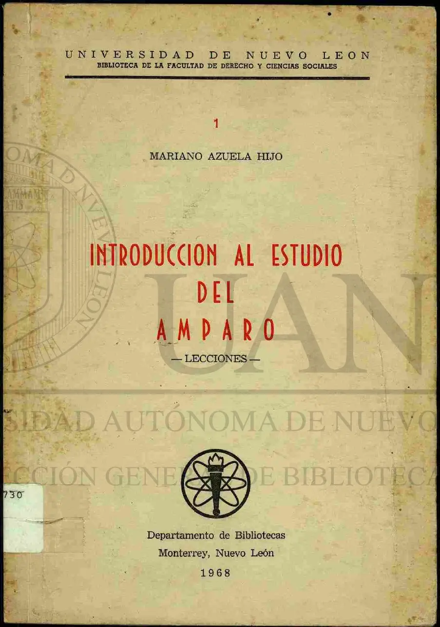 INTRODUCCION AL ESTUDIO DEL AMPARO