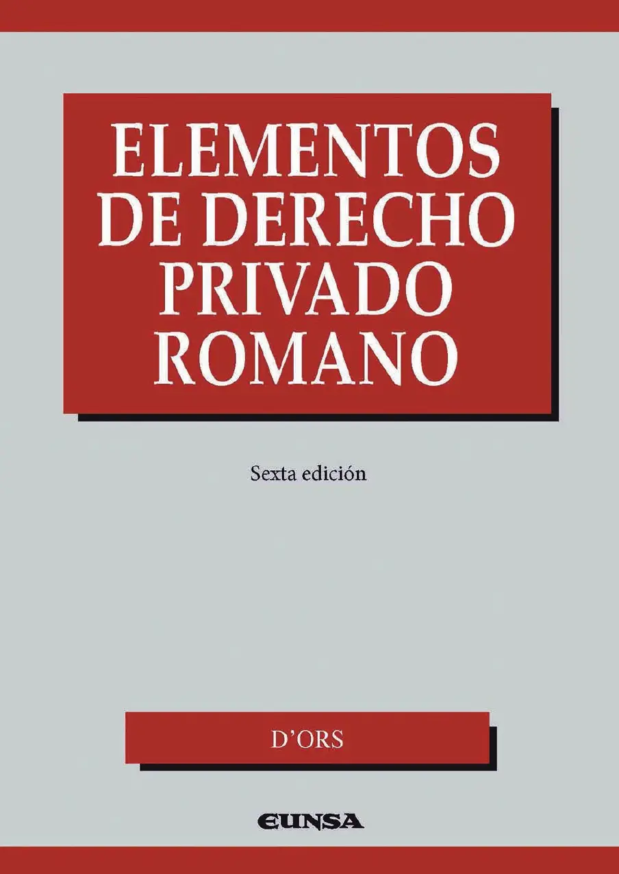 Elementos de Derecho Privado Romano