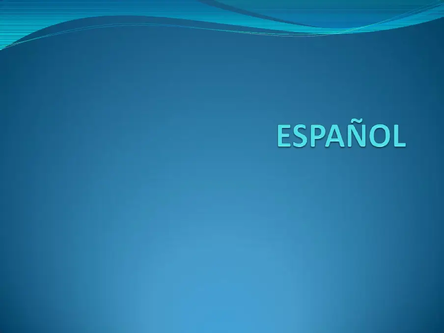 Español A1