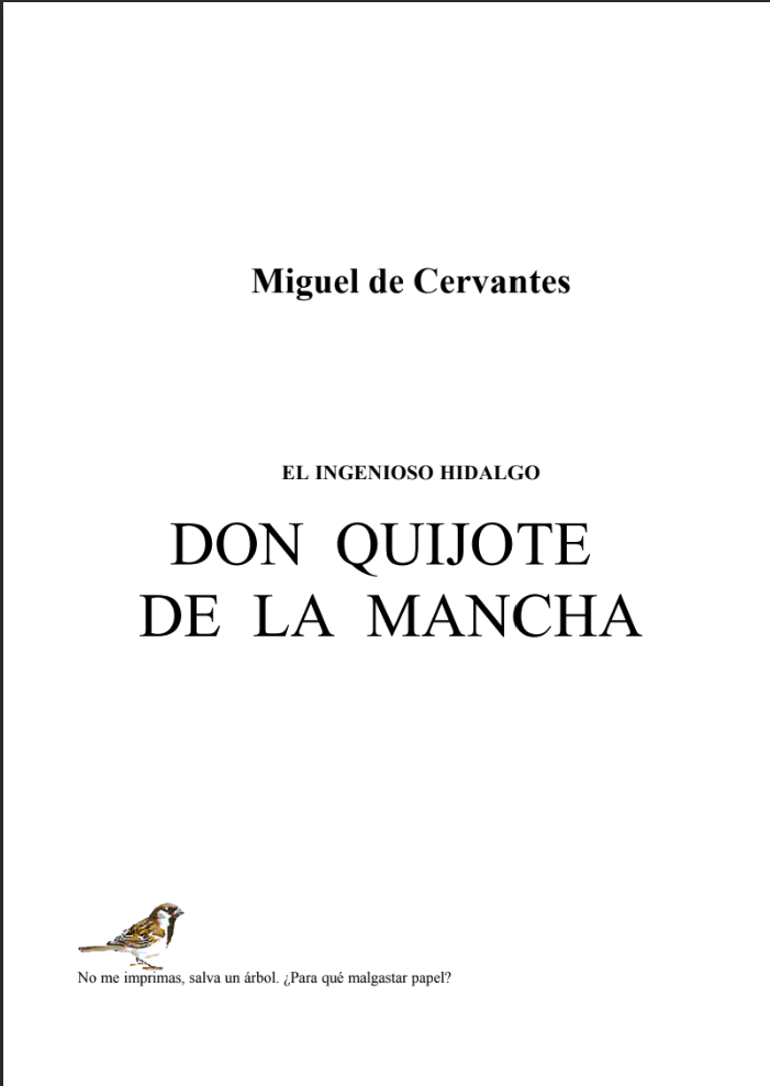 Don Quijote de la mancha