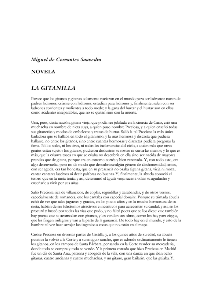 La gitanilla