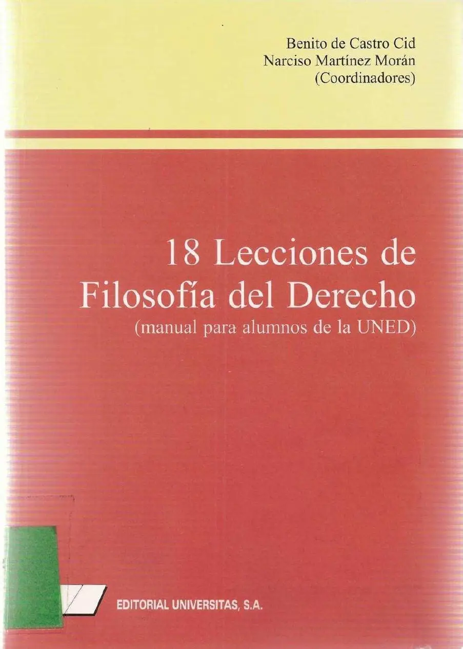 18 Lecciones de Filosofía Del Derecho