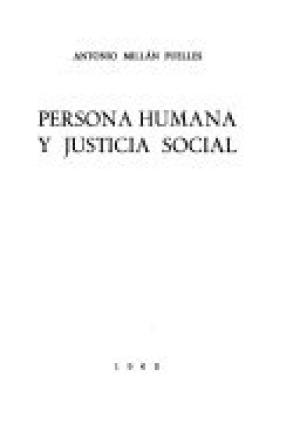 Persona humana y justicia social