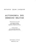 Autonomía del derecho militar