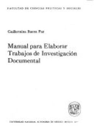 Manual Para Elaborar Trabajos de Investigación Documental