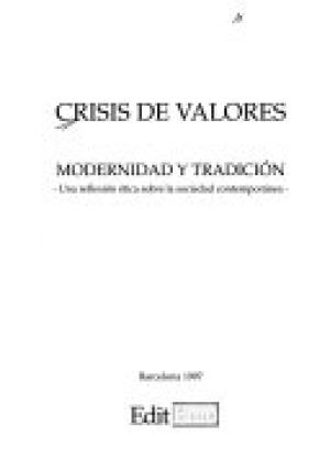 Crisis de valores